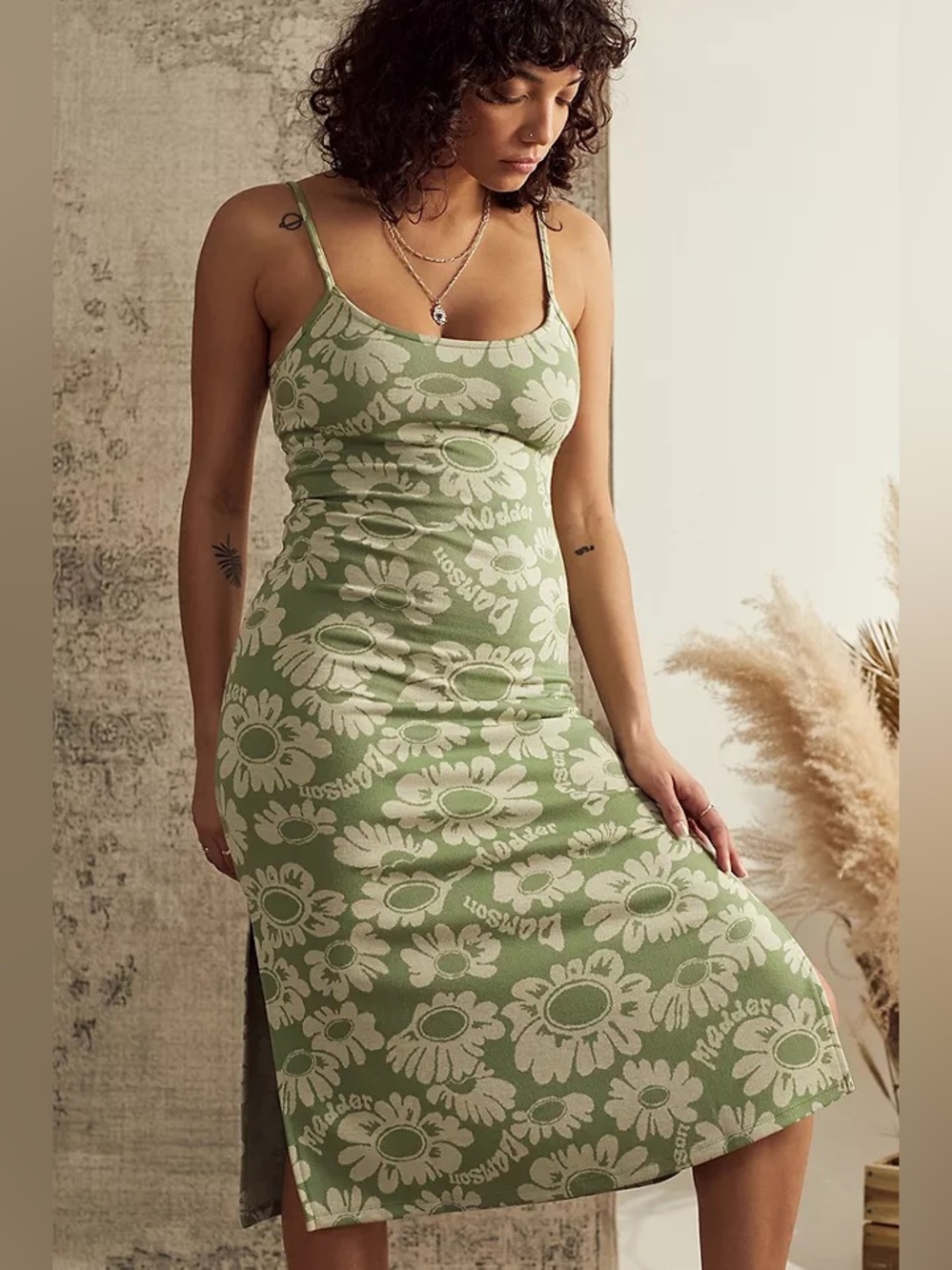 Damson Madder Verity Jacquard Midi Dress